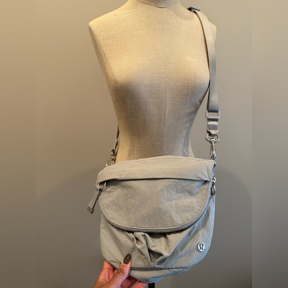 Lululemon Stone Gray Crossbody Bag